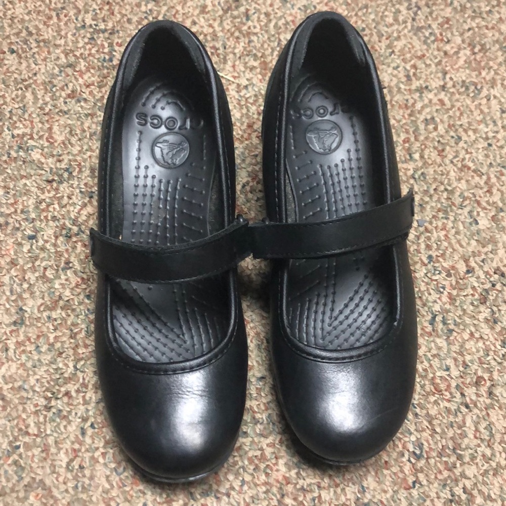 Crocs. Mary Jane style. Super comfy. Like new
